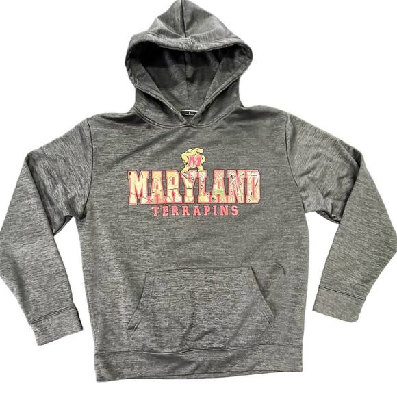 Lady's Y2K University of Maryland Pullover Sweatshirt Hoodie Sweater Sz M - Picture 1 of 5